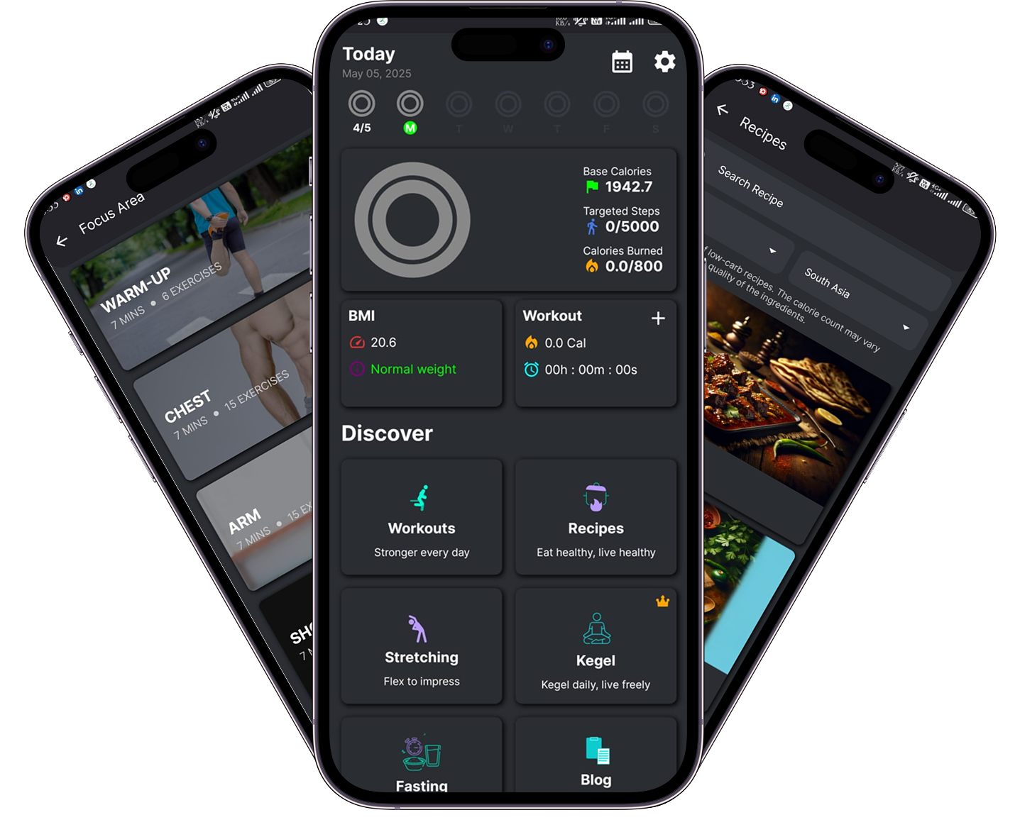 MyFitLife App Screenshots